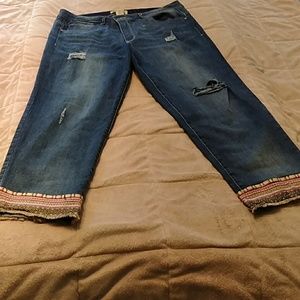 Democracy cropped Jeans
